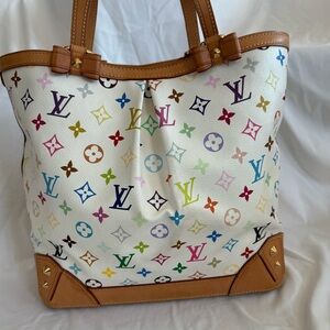 Louis Vuitton Sharleen multicolor Murakami tote shoulder bag